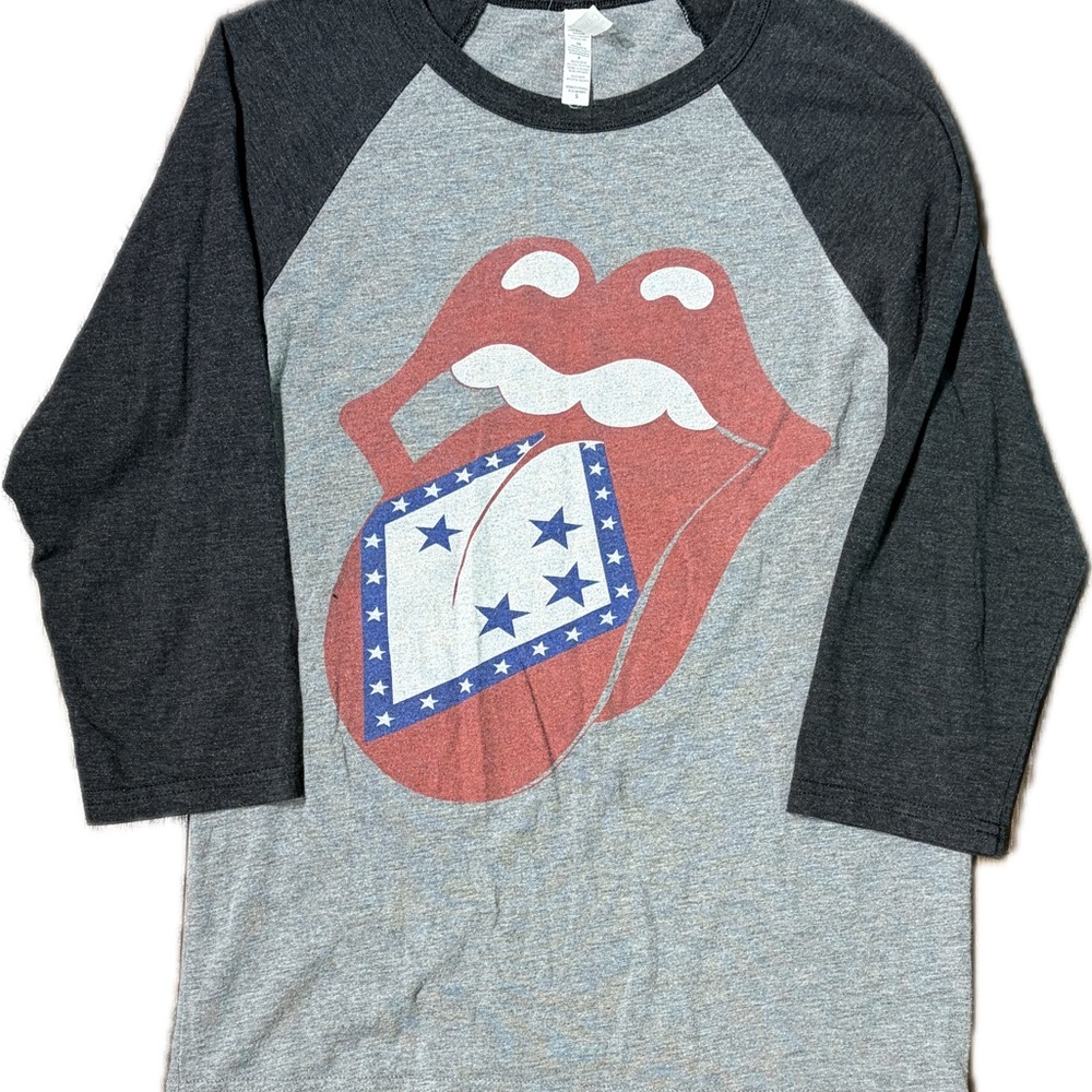 Rock City Rolling Stones Arkansas Flag 3/4 Sleeve Shirt